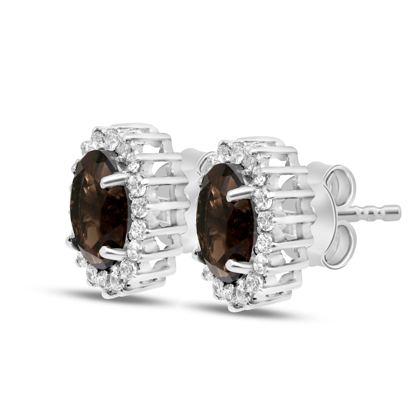 Smora-Smoky Topaz earring CME- 528