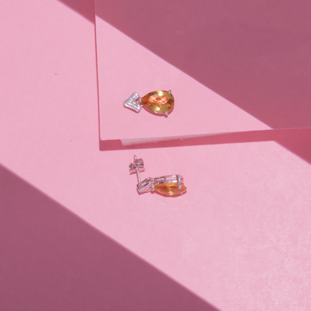 Kanvika - Citrine Earrings - CME-506