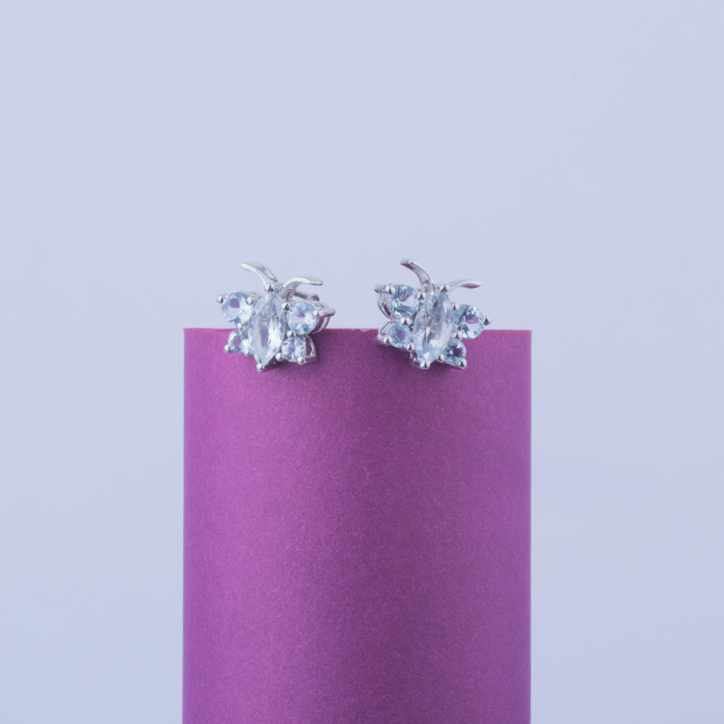 Arzoo - Aquamarine Earrings - CME-510