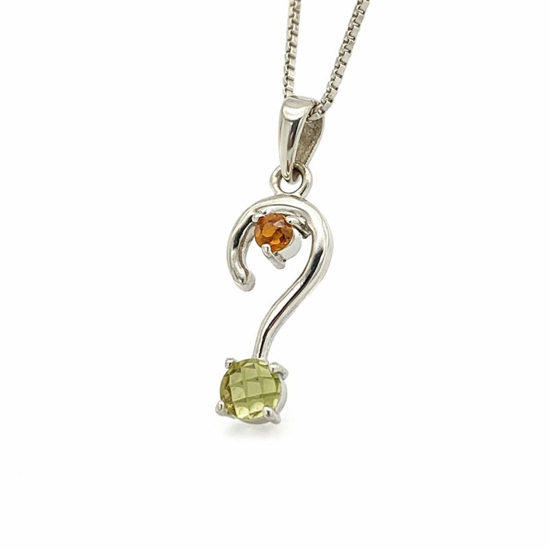 Citrine questionmark Pendant- CMP- 142