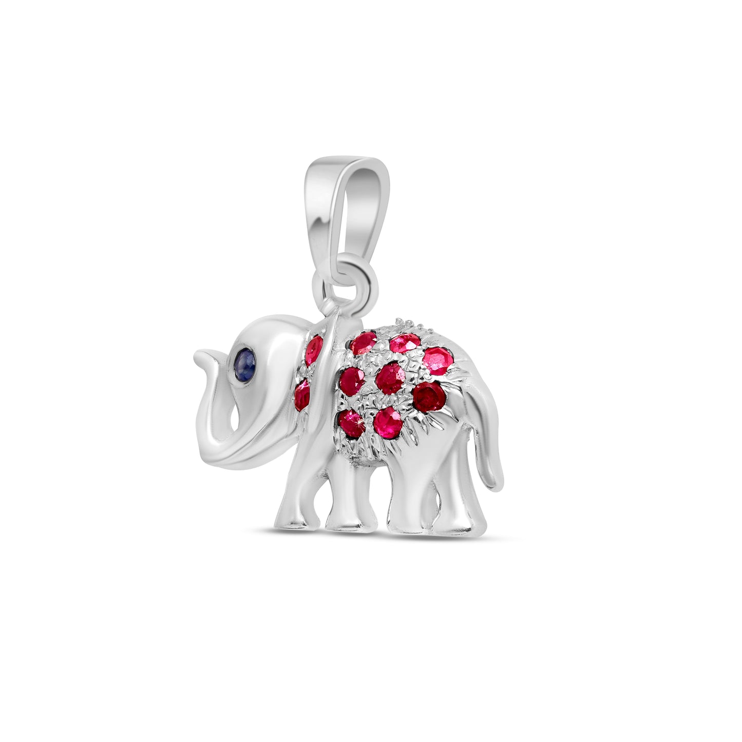 Ruby Elephant Pendant CMP- 131