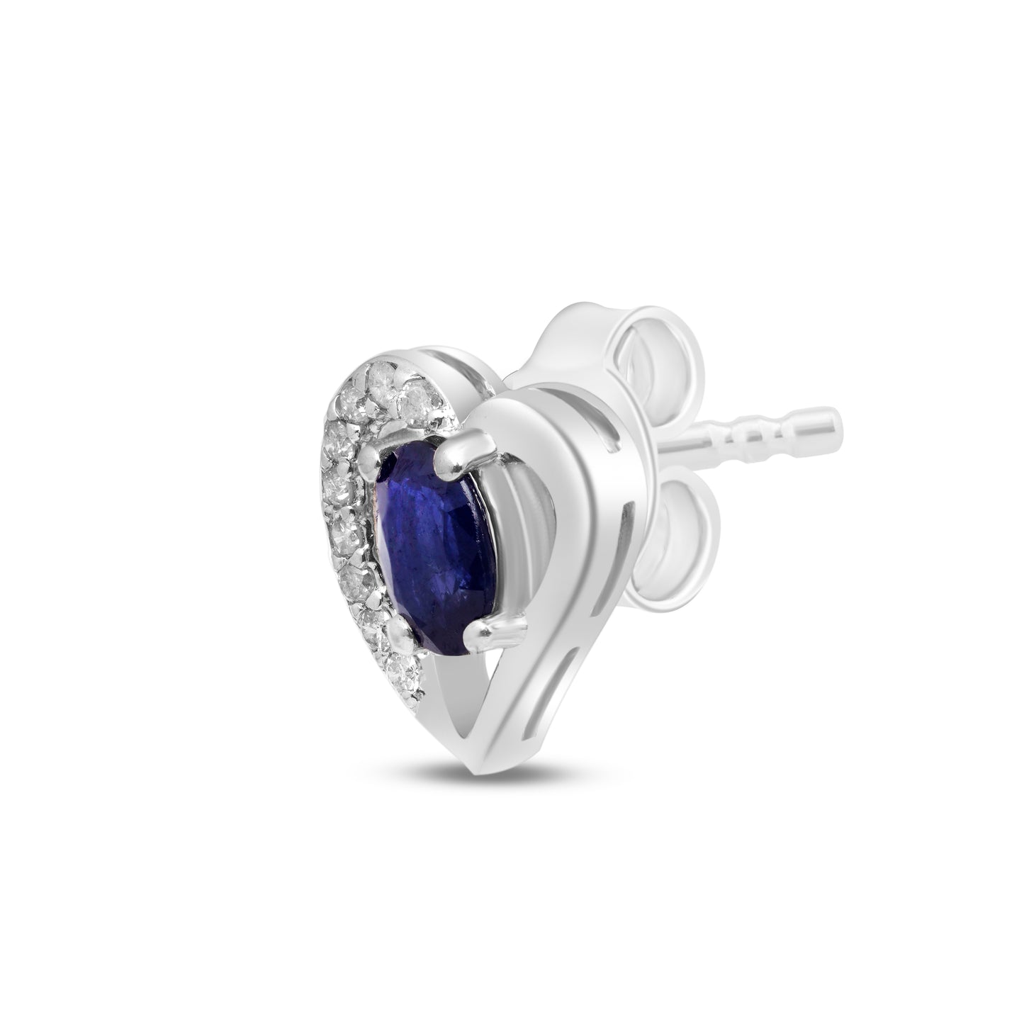 Sapphire heart earring CME- 534