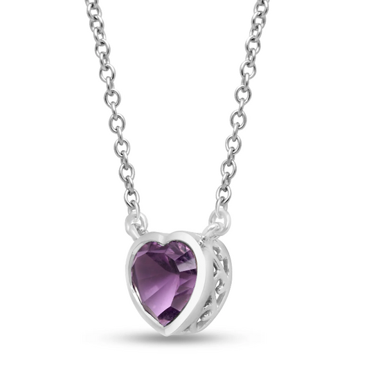 Amethyst pendant with Chain CMP- 134