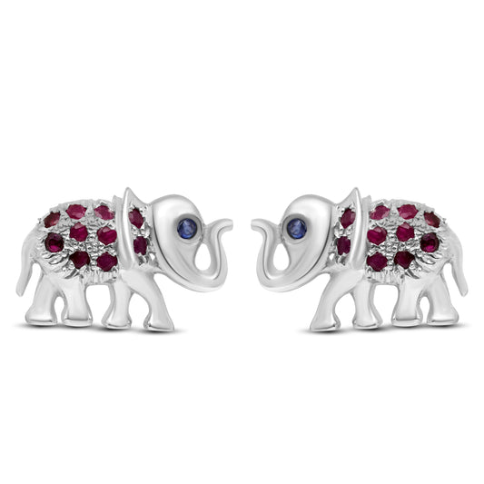 Ruby Elephant Earring CMP- 131