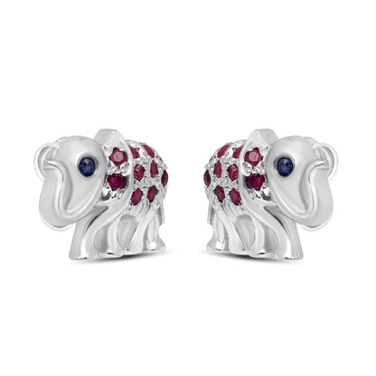 Ruby Elephant Earring CMP- 131