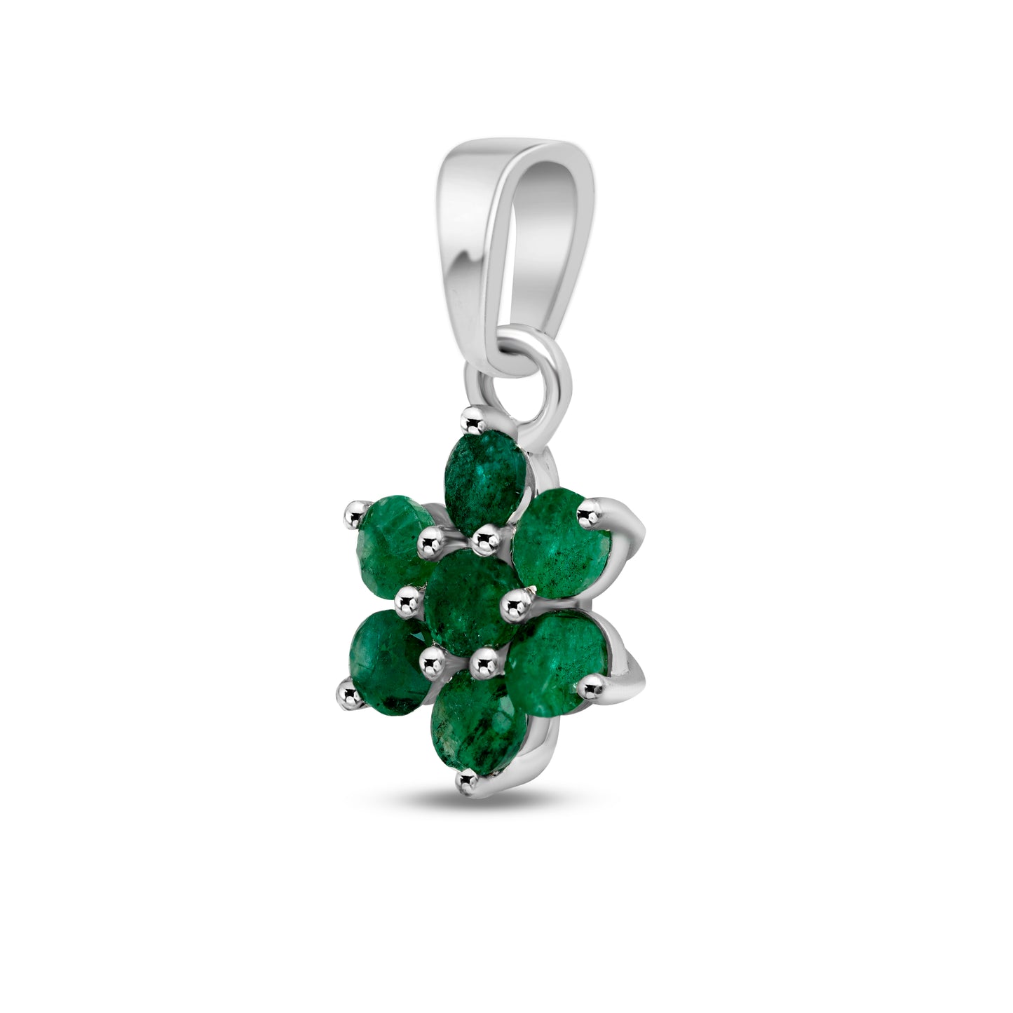 Azura- Emerald flower pendant CMP- 137
