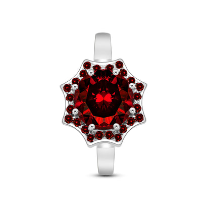 Garnet Set (ring,earring) - CMS-403