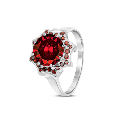 Garnet Set (ring,earring) - CMS-403