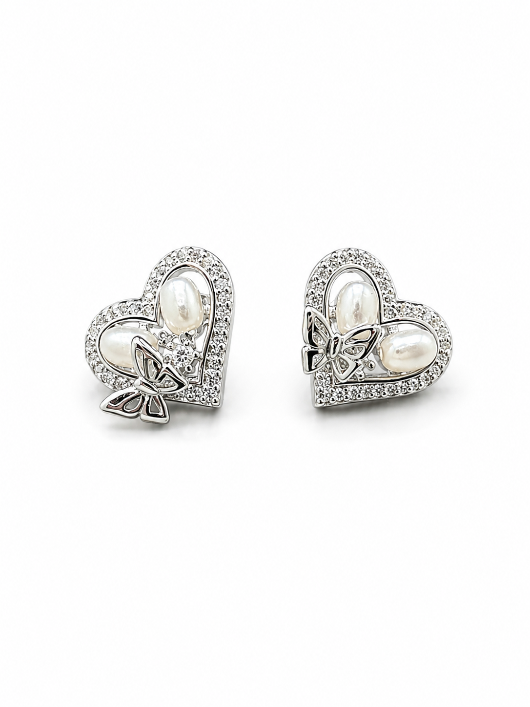 Heart & Flutter Studs