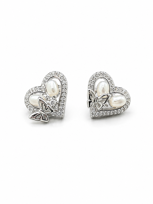 Heart & Flutter Studs