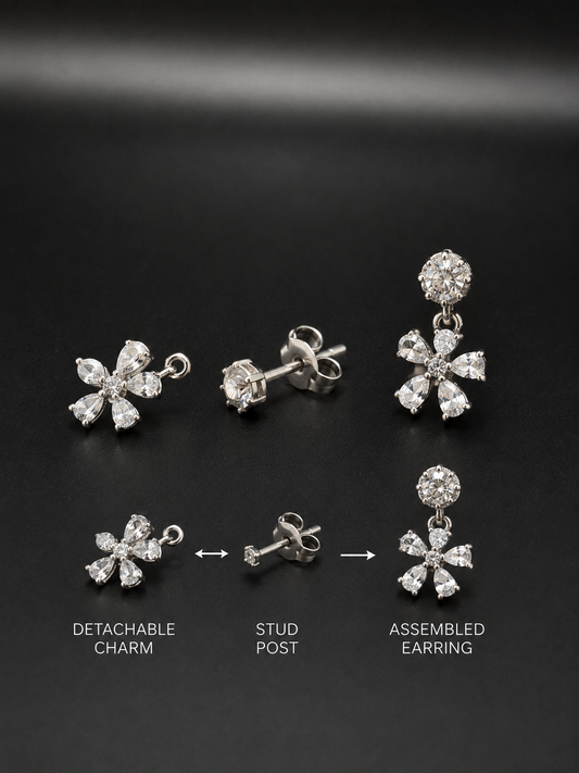 Two Ways Crystal Earring
