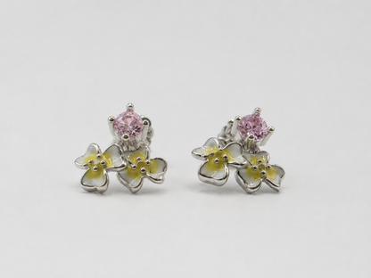 Pink Petal Studs