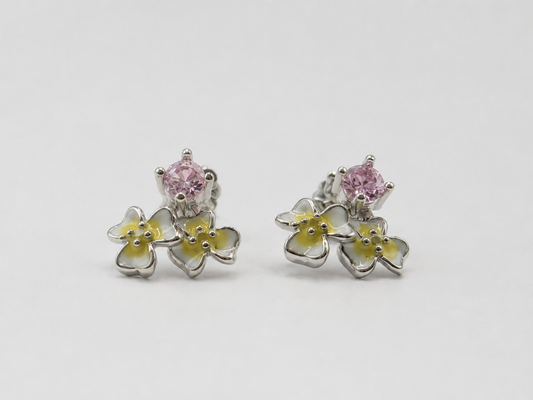 Pink Petal Studs