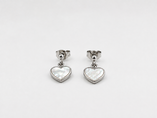 Mother Heart Drop Earrings