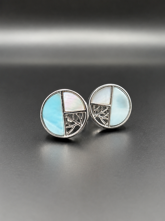 Blue Sky Kyanite Studs