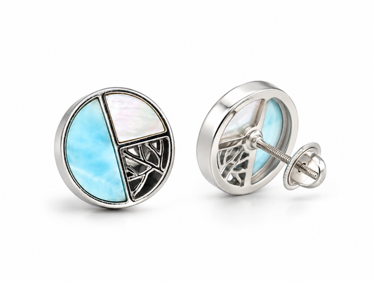 Blue Sky Kyanite Studs