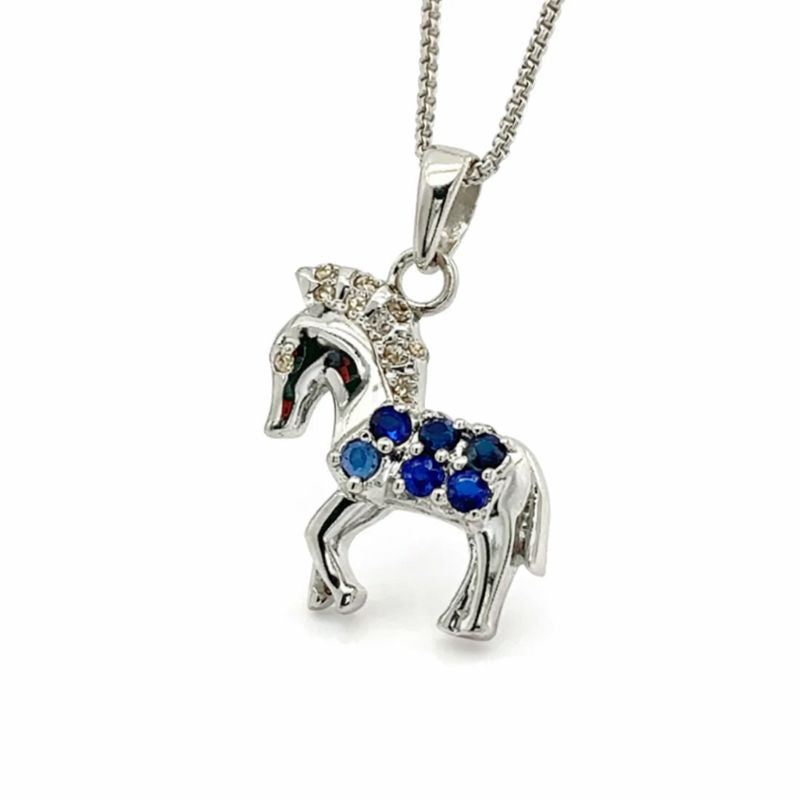Royal Sapphire Steed Pendant -CMP- 130