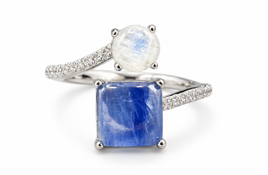 Kyanite Duo Ring Set