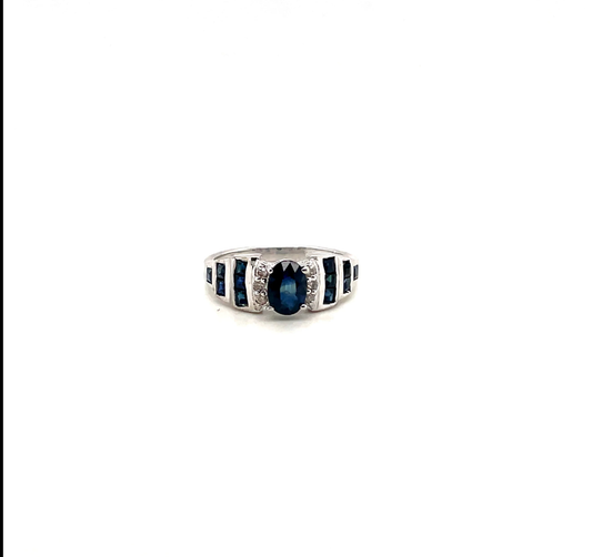 Midnight Royale Sapphire Ring- CMR-204