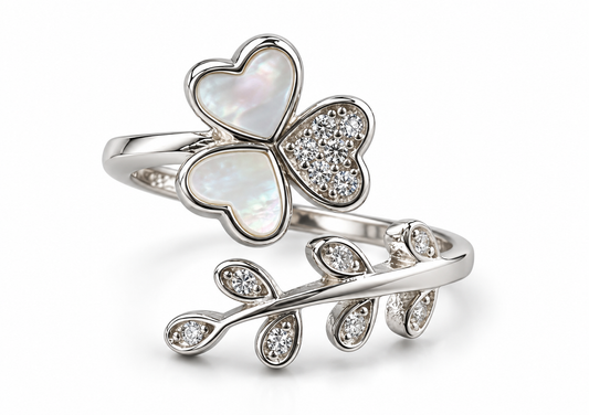 Flower & Leaf Wrap Ring