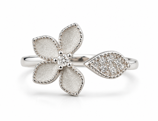 Frosted Flower Ring